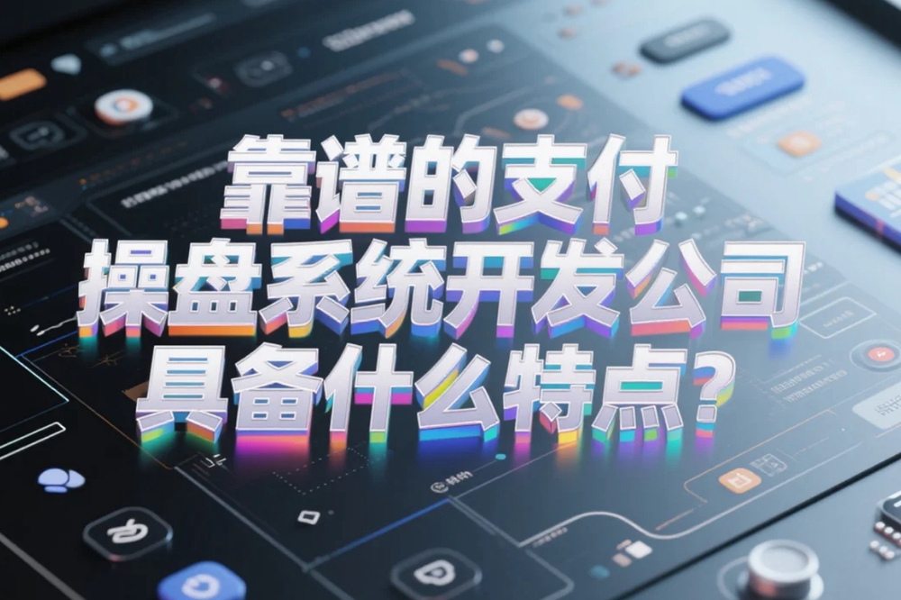 靠谱的支付操盘系统开发公司具备什么特点？