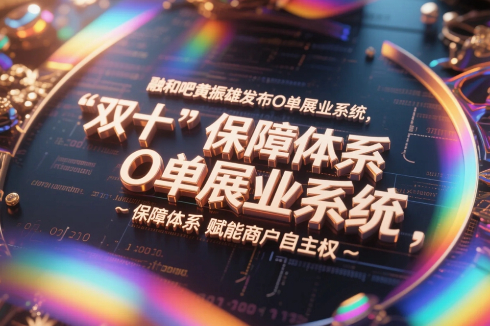 融和吧黄振雄发布O单展业系统，“双十”保障体系赋能商户自主权